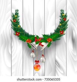 christmas tree branches vectors