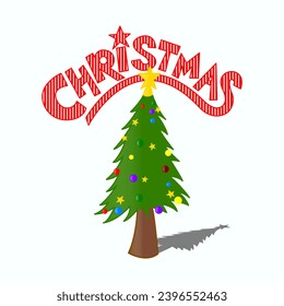 Christmas Tree - Brazil - Vectorized Christmas tree