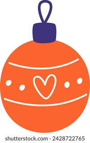 Christmas Tree Bubble Toy Vector Illustration