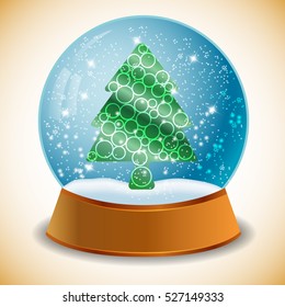 Christmas tree in bulb