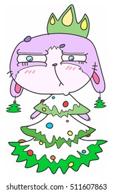 Christmas Tree Bunny Boo