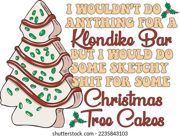 Christmas Tree Cakes For Sublimation