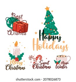 christmas tree, candle and gifts