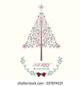 Christmas tree card 2