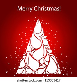 Christmas tree.  Christmas card