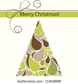 Christmas tree.  Christmas card