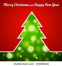 Christmas tree card