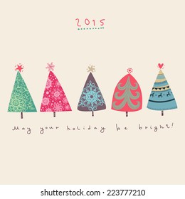 Christmas tree card