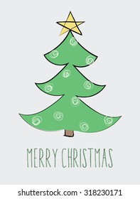 Christmas tree card