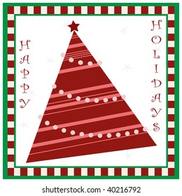 christmas tree card