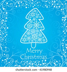 Christmas tree card