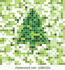 Christmas tree card