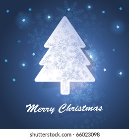 Christmas tree card