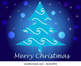 Christmas tree card