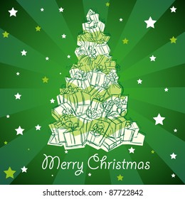 Christmas tree card
