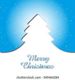 Christmas Tree Card Background Vector