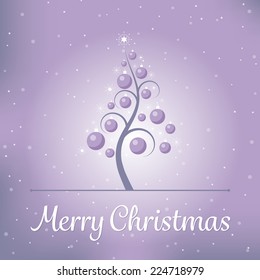 Christmas tree card design