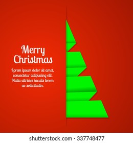 Weihnachtsbaumkarte, Origami-Design