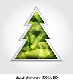 Christmas tree Christmas card vector background