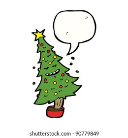 christmas tree cartoon character