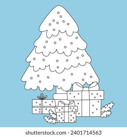 Esquema de estampado digital de árbol de Navidad