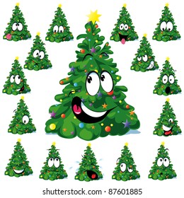Christmas Tree Cartoon With Star