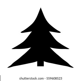 christmas tree cartoon vector symbol icon design. Beautiful illustration isolated on white background