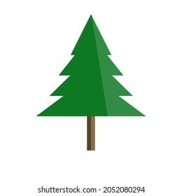 christmas tree cartoon vector in white backgound,isolate object,new year eve
