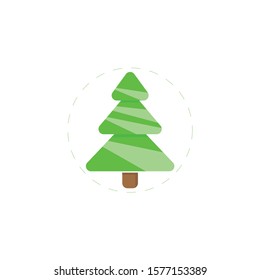 christmas tree colored flat vecor icon. christmas tree colored flat vecor icon. christmas tree colored flat vecor icon. 