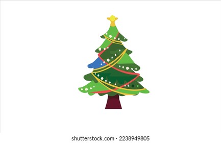 Farbiges Vektorbild des Weihnachtsbaums