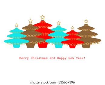 Christmas tree colourful