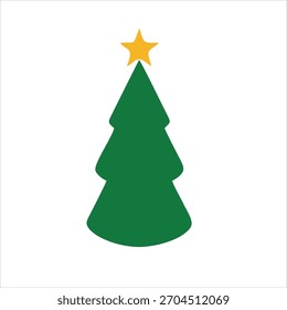 Árbol de Navidad. Ilustración vectorial de arte gráfico por computadora.
