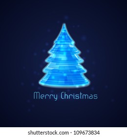 Christmas tree concept. Vector illustration.