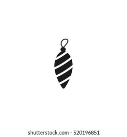 Christmas tree cone toy vector icon illustration, can be used for web and mobile design 