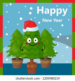 Christmas tree, congratulations