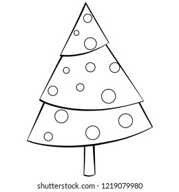 Christmas tree contour