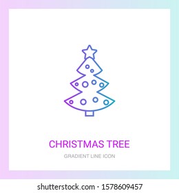 christmas tree creative icon. From New Year icons collection. Isolated christmas tree sign.
