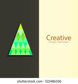 Christmas tree creative logo design