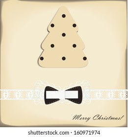 Christmas tree with cute bow