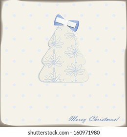 Christmas tree with cute bow