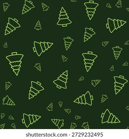Christmas tree cute element trendy design vector Illustration colorful background.eps