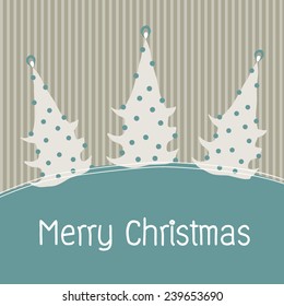 Christmas tree cute green blackground