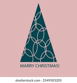Christmas tree cute illustration vector