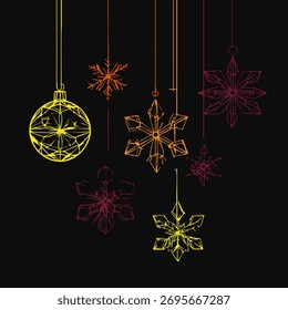 Weihnachtsbaum.  Nette Vektorgrafik.
