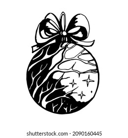 
Christmas tree decor ball. Vector clipart
