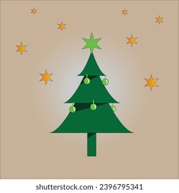 El árbol de Navidad es un árbol conífero decorado.