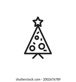 Christmas tree  decoration Green  icon vector illustration x-mas Symbol | Logo | Isolated Variations