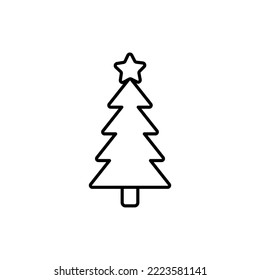 Christmas tree decoration Green icon vector illustration x-mas Symbol. Isolated Variations