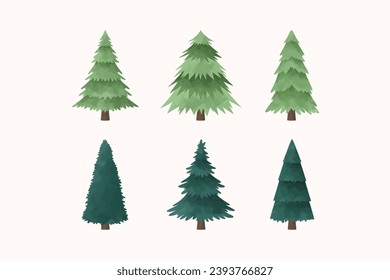 Christmas Tree Decoration Illustration Collection