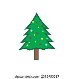 Christmas tree decoration vector design